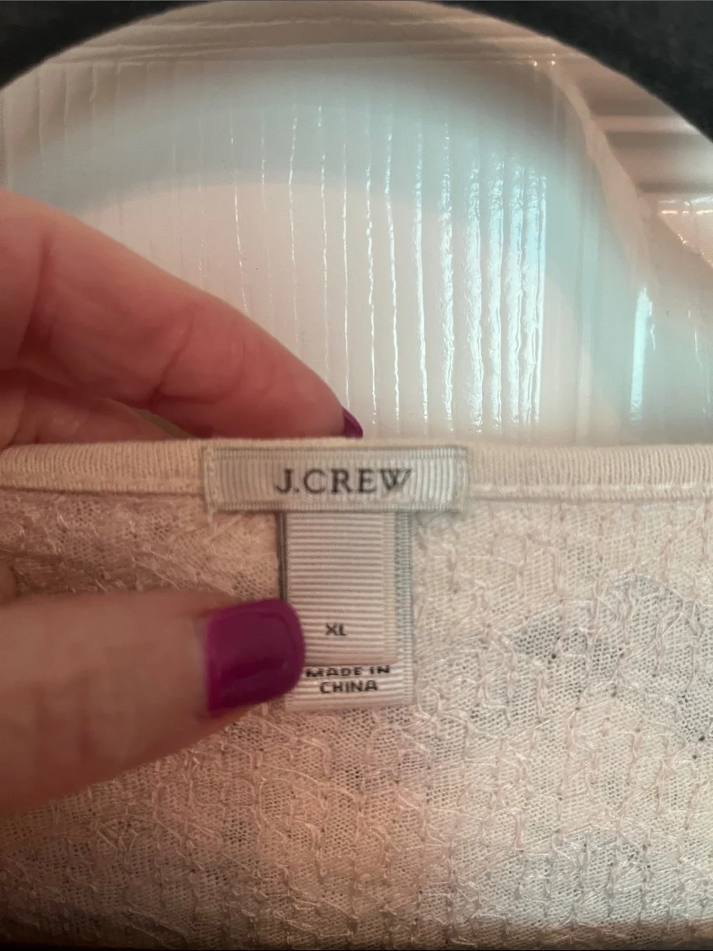 J. Crew Sequin Chevron Top